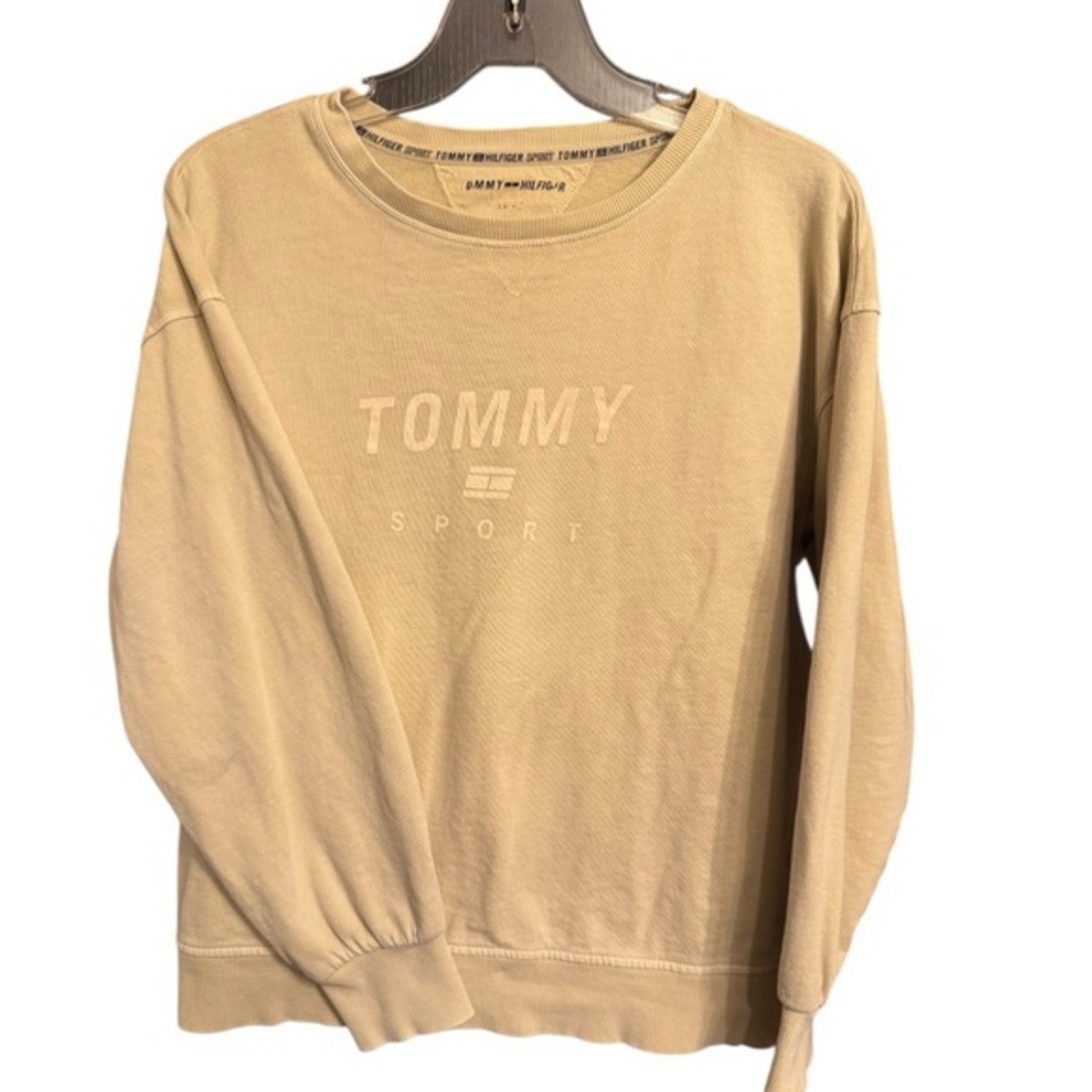 Vintage Tommy Hilfiger Sport Tan Crewneck Sweatshirt